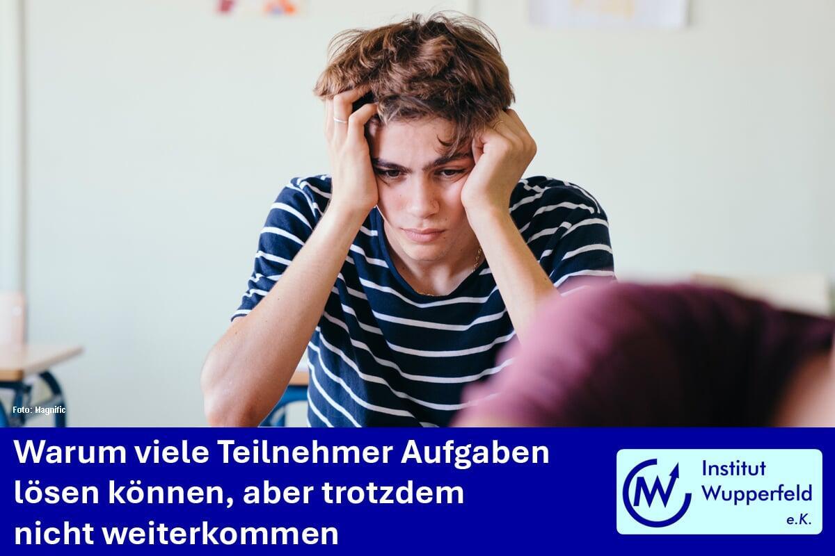 Warum viele Teilnehmer Aufgaben lösen können, aber trotzdem nicht weiterkommen