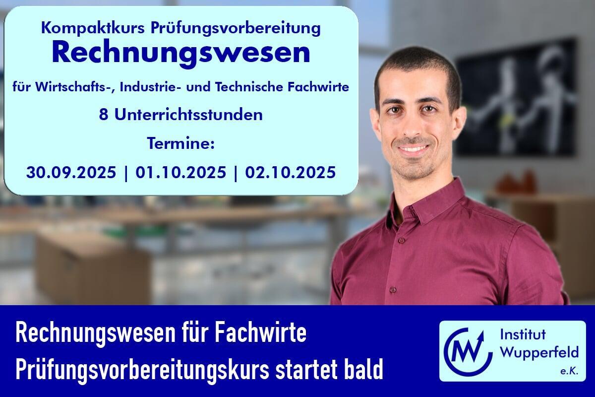 Rechnungswesen für Fachwirte – Prüfungsvorbereitungskurs startet bald